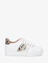 Sneakers en simili à bandes irisées et texturées - Or - 1