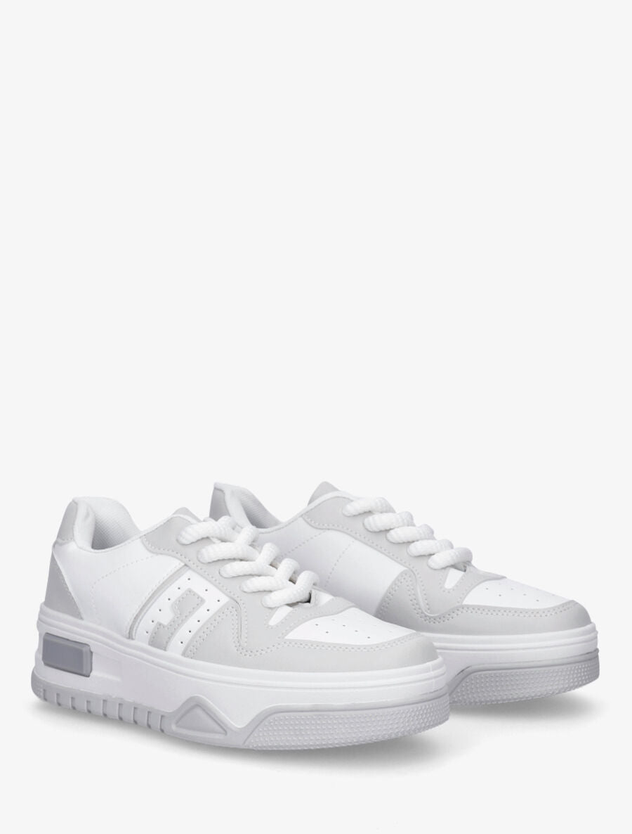Sneakers à lacets épais - Gris - 4