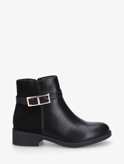 Bottines plates bi - Noir - 1