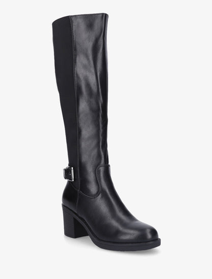 Bottes basiques en simili - Noir - 2