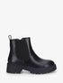 Bottines élastiquées à semelles crantées - Noir - 1