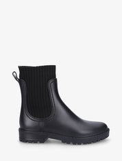 Bottines chaussettes en caoutchouc - Noir - 5