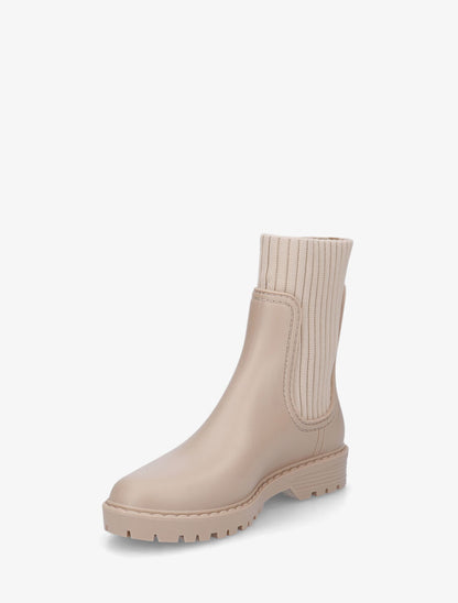 Bottines chaussettes en caoutchouc - Beige - 3