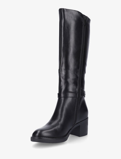 Bottes élastiquées sanglé - Noir - 3