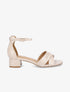 Sandales à brides et ganses ajourées - Beige - 5