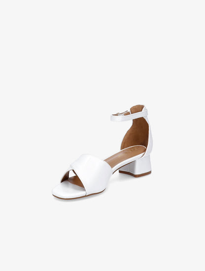 Sandales à brides et ganses ajourées - Blanc - 3