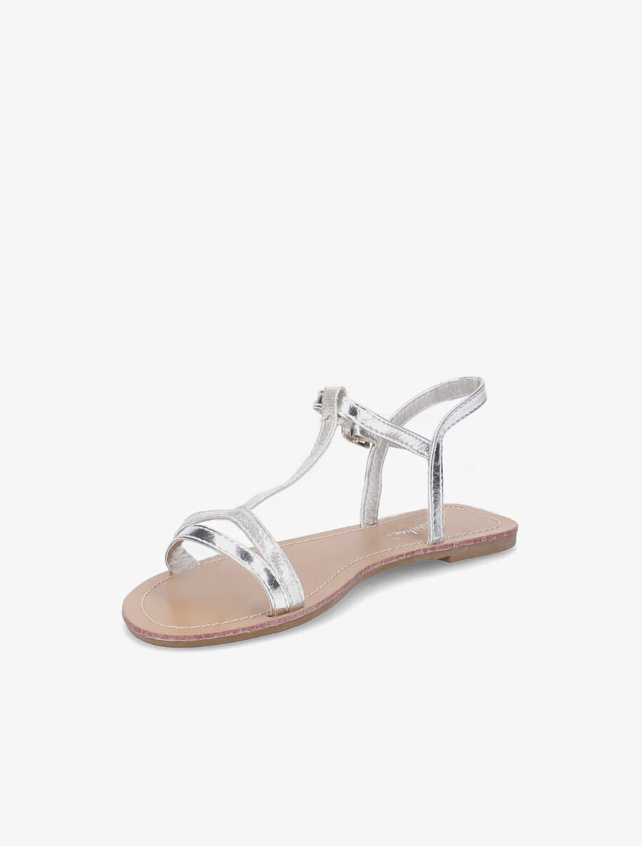 Nu-pieds à bride en T irisée - Argent - 3