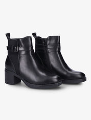 Bottines à sangle en tour de cheville - Noir - 1