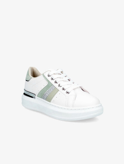 Sneakers à détail métallique - Vert d&