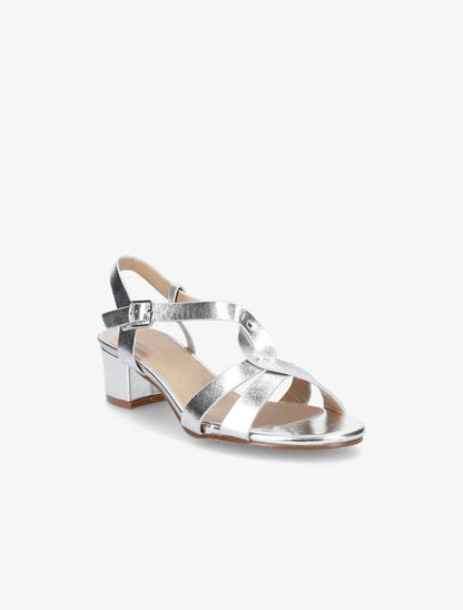 Sandales en simili vernies - Argent - 2