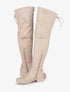 Cuissardes en suédine à lacets - Beige - 1