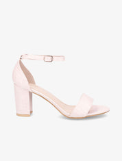 Sandales en simili mat effet croco - Rose - 5