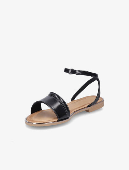 Nu-pieds à double brides - Noir - 4
