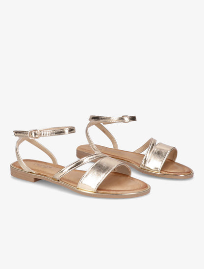 Nu-pieds à double brides - Or - 4