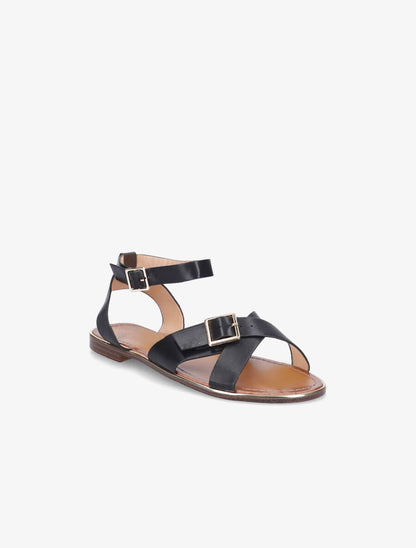 Nu-pieds à bride à boucle - Noir - 6