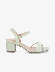 Sandales à brides entelacées - Vert d&