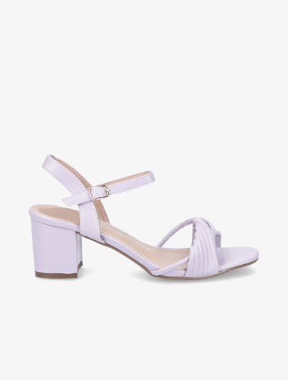 Sandales à brides entelacées - Lilas - 5