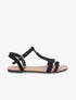 Nu-pieds à franges stylisées - Noir - 5