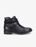 Bottines à sangles cloutées et tressées - Noir - 5