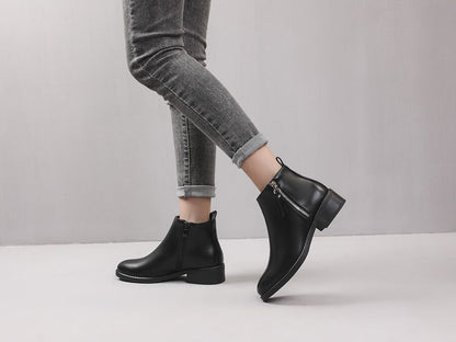 Bottines à zip - Noir - 5