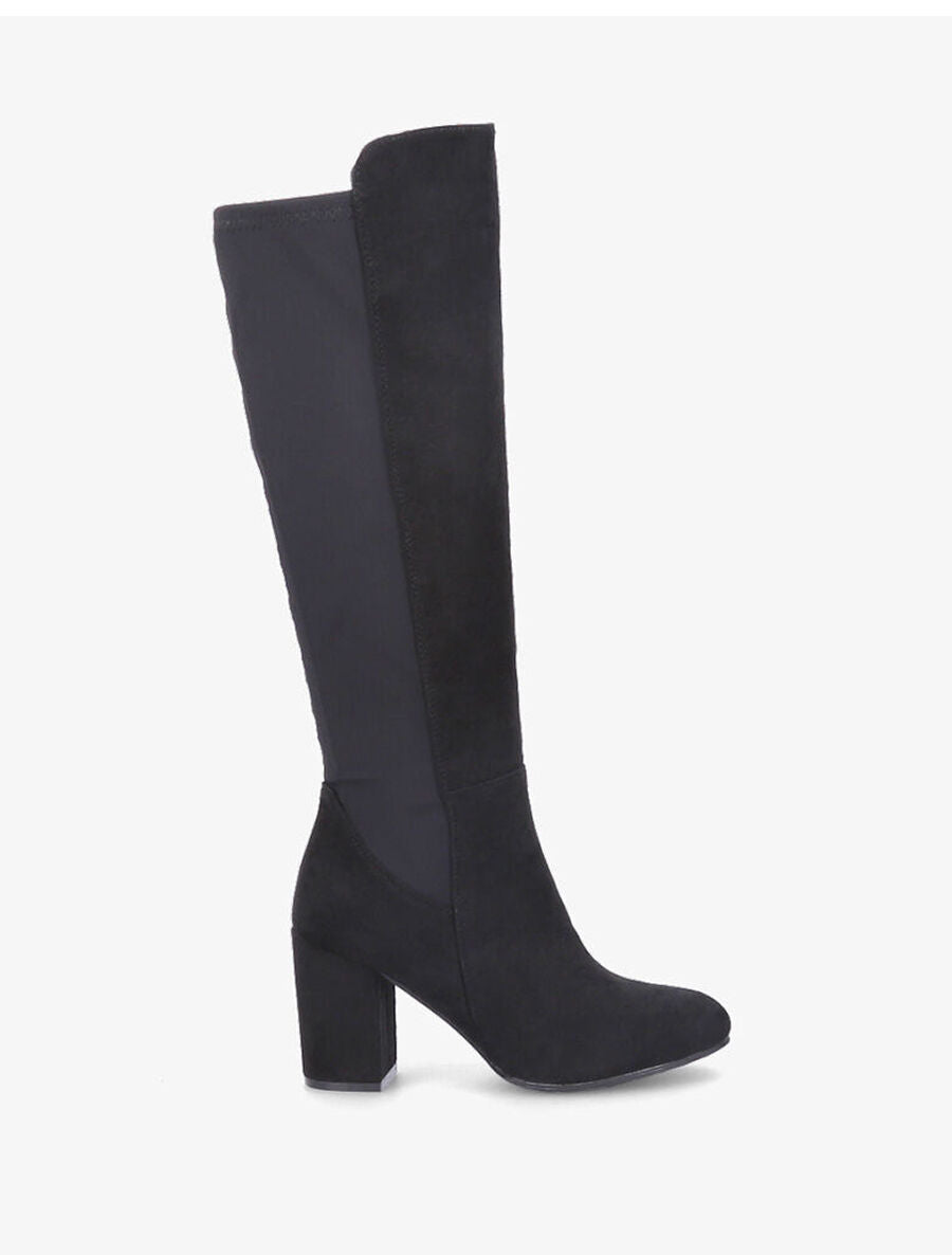 Bottes bi-matière à talon - Noir - 1
