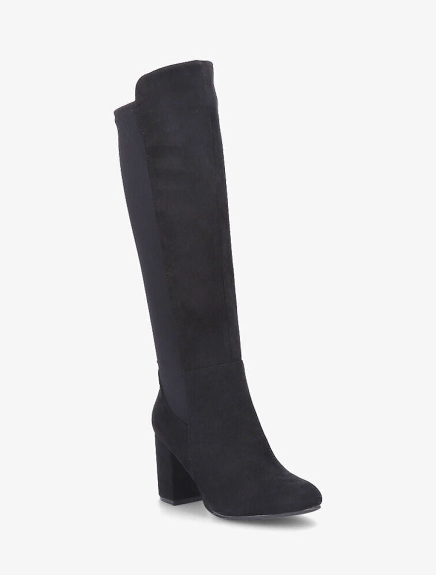 Bottes bi-matière à talon - Noir - 2