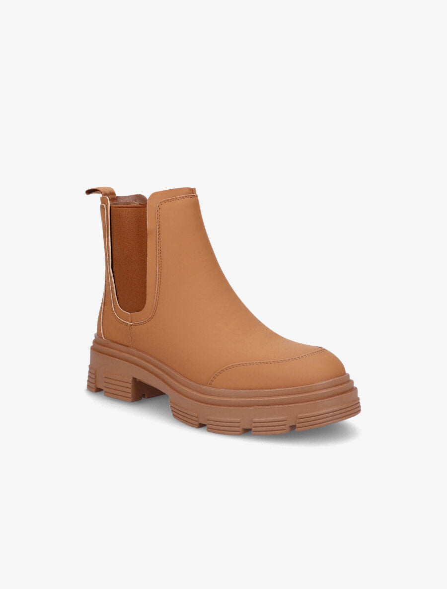 Chelsea boots à semelles crantées - Camel - 2