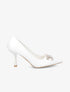 Escarpins pointus à bijou strass - Blanc - 1