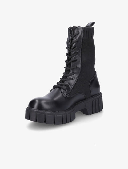 Bottines montantes à lacets - Noir - 3