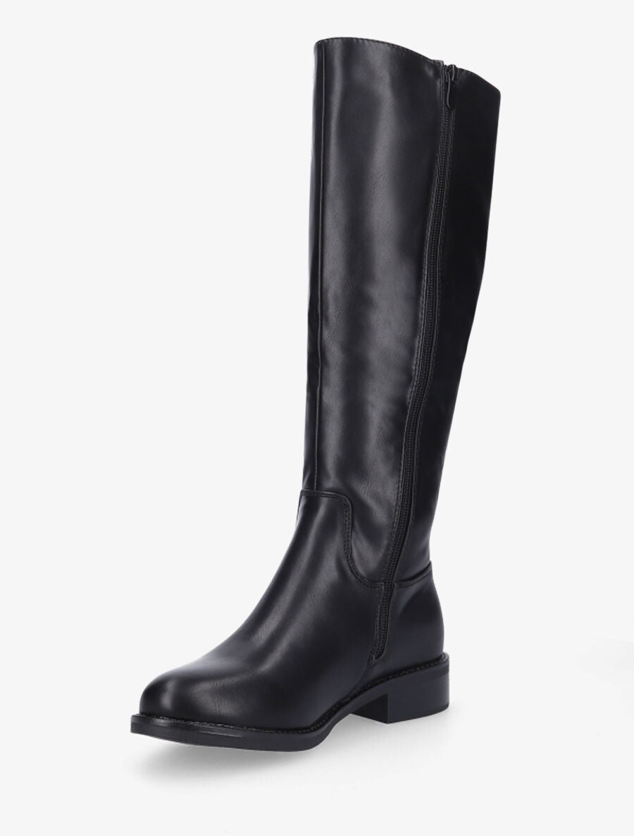 Bottes en simili à boucle - Noir - 3