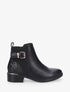 Bottines à contrefort pailleté et sanglé - Noir - 2