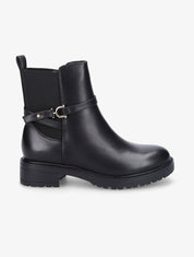 Bottines élastiquées à boucle - Noir - 5