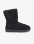 Bottines fourrées en suédine - Noir - 1