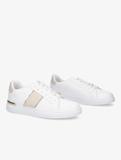 Tennis en simili à bande texturée - Beige - 4