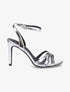 Sandales à talon aiguille et brides entrelacées - Argent - 1