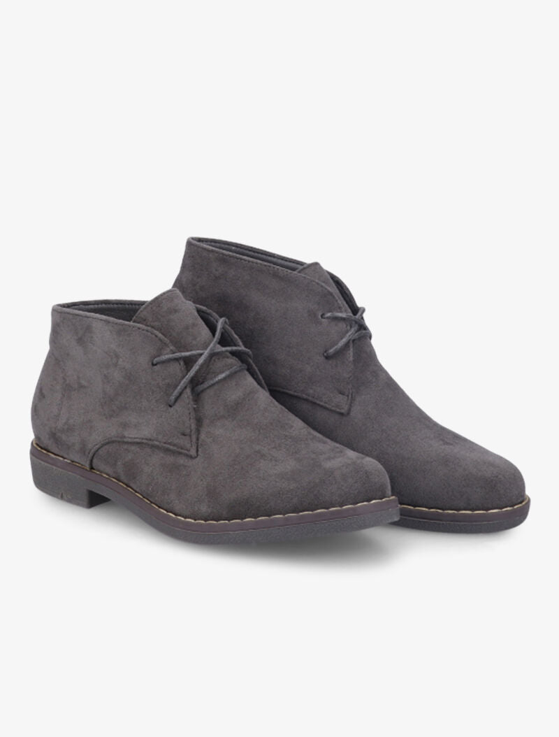Derbies montantes suédées - Gris - 1