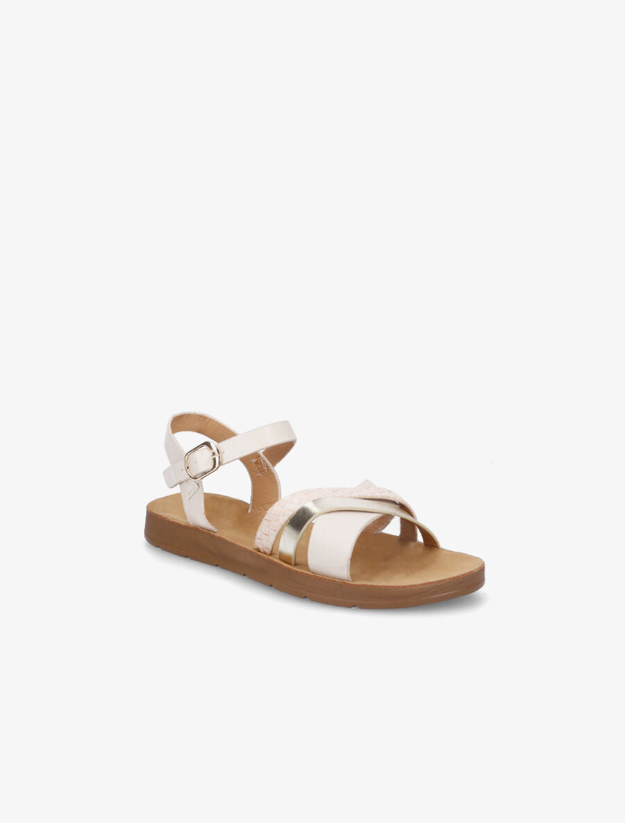 Nu-pieds à brides fantaisies - Beige - 2