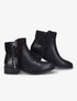 Bottines unies bi-matière - Noir - 1