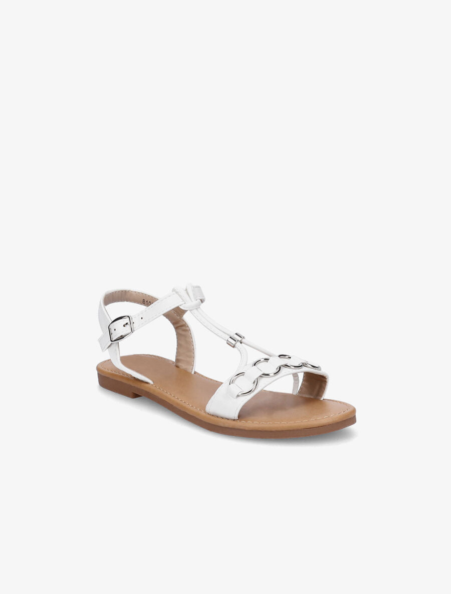 Nu-pieds brides à anneaux - Blanc - 2
