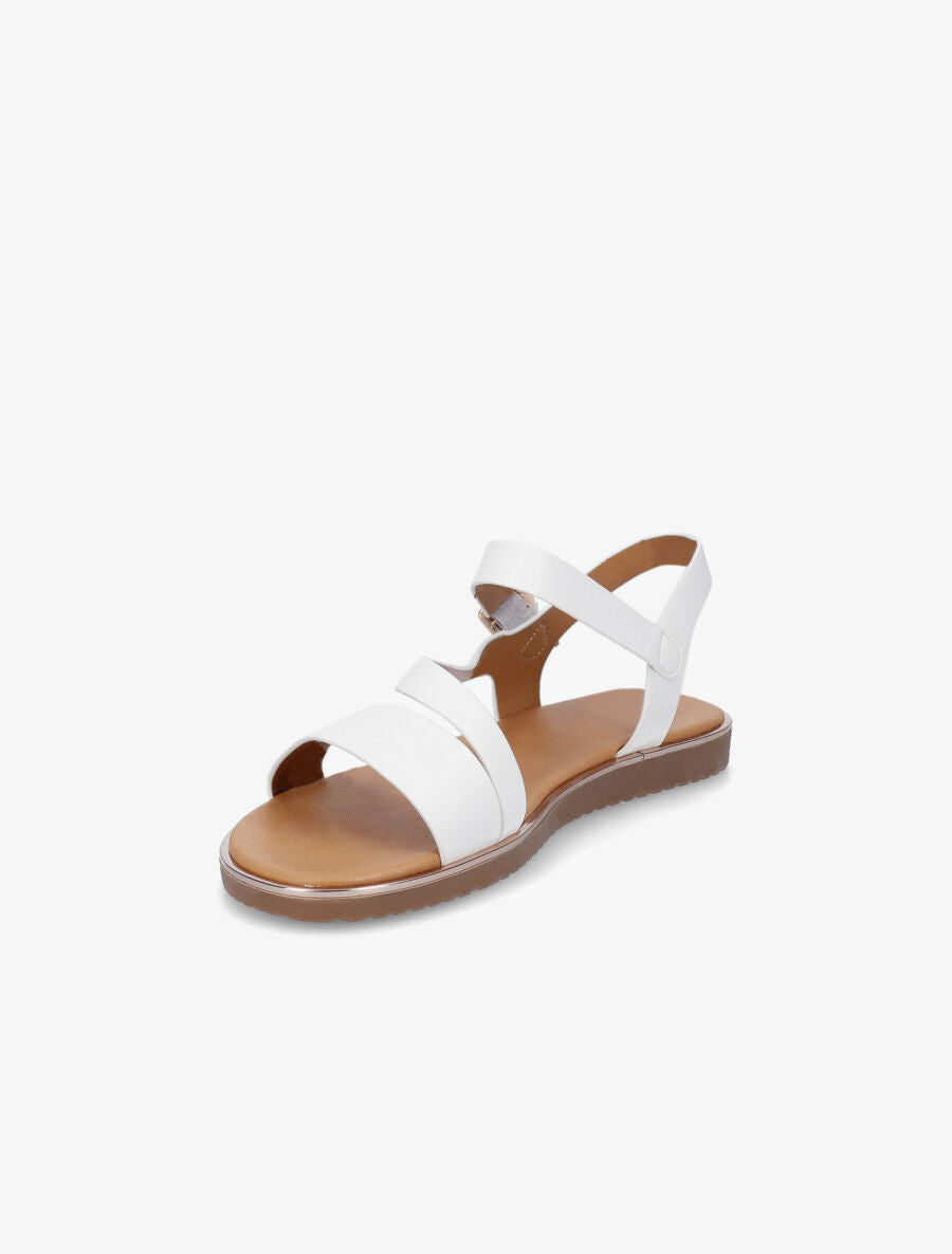 Nu-pieds à brides asymétriques - Blanc - 3
