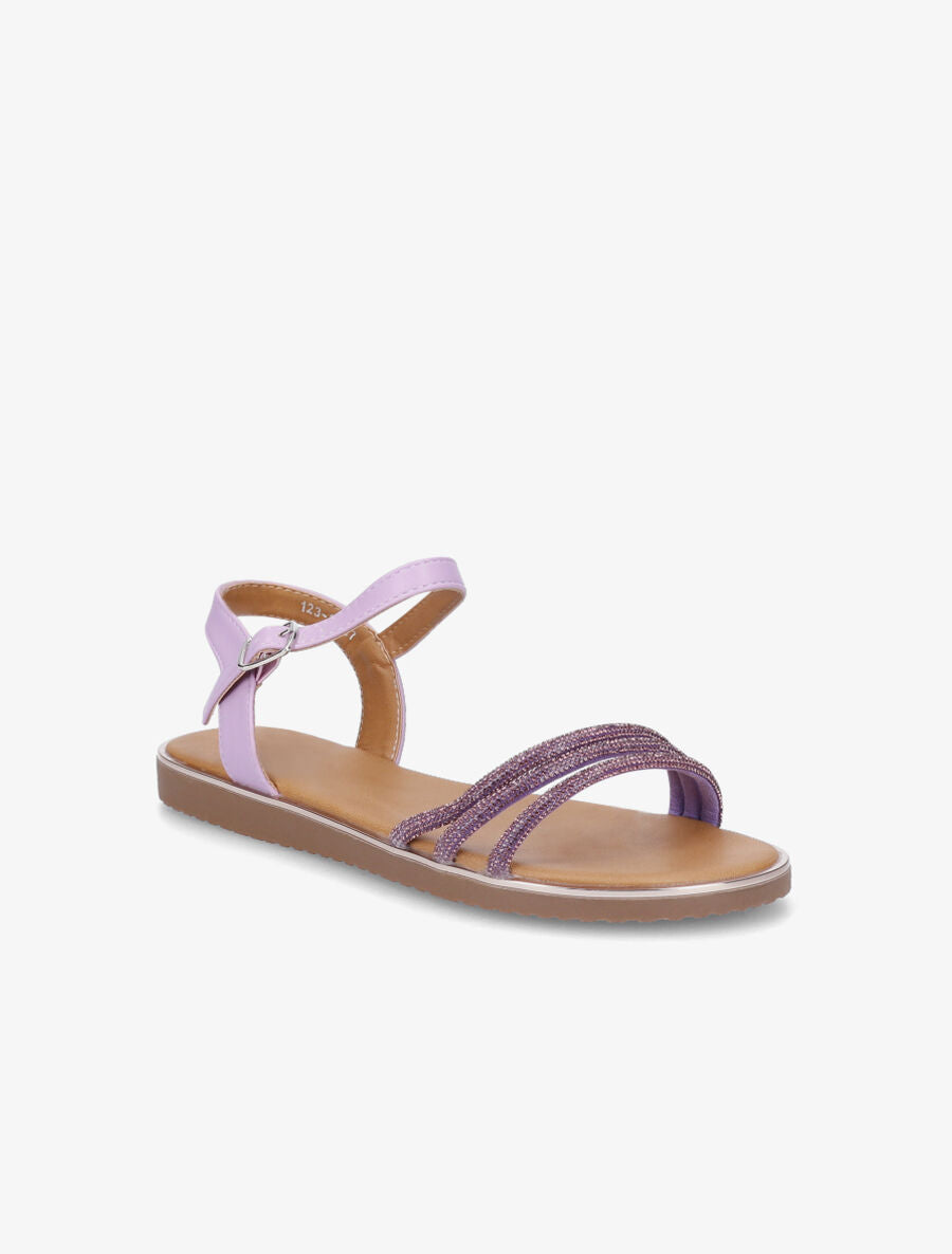 Nu-pieds à strass - Lilas - 2