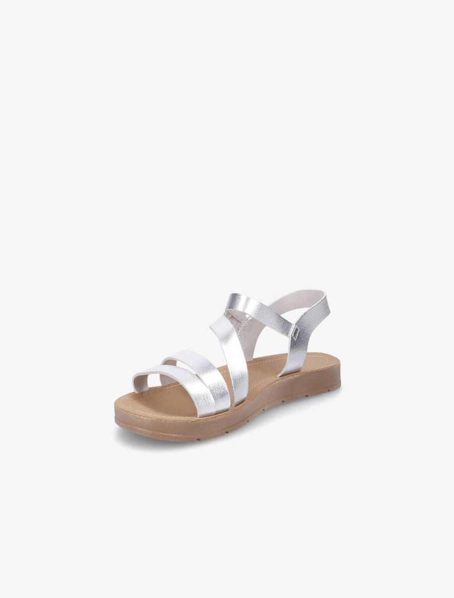 Nu-pieds en simili - Argent - 3