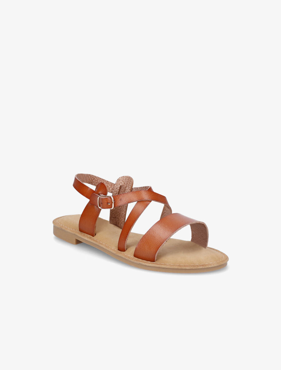 Nu-pieds en simili classiques - Camel - 2