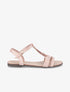 Nu-pieds à franges en suédine - Rose - 1