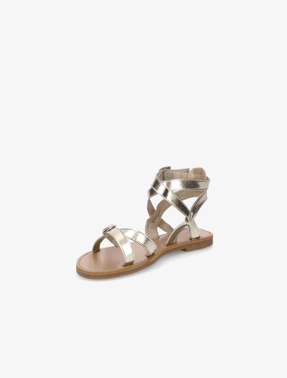 Nu-pieds à boucles - Or - 3