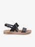 Nu-pieds basiques en simili - Noir - 5