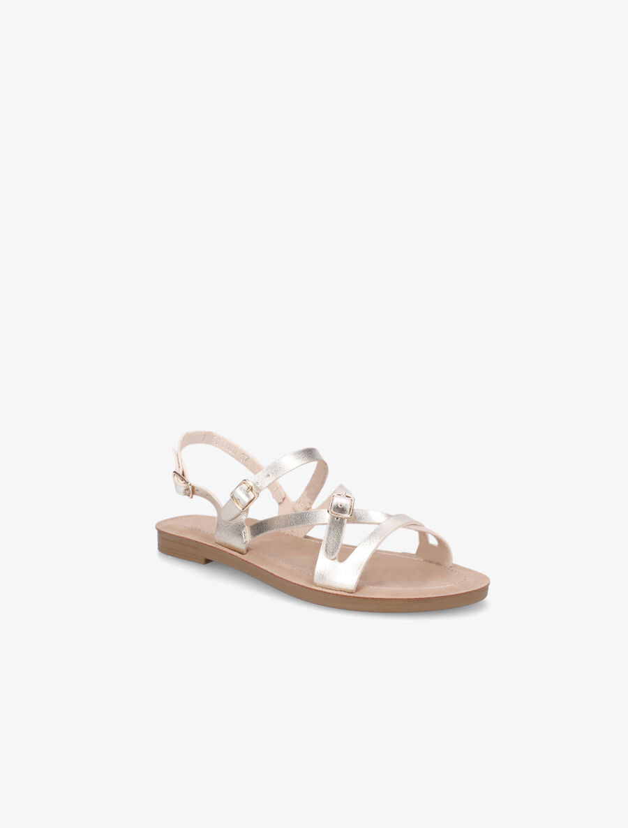 Nu-pieds à boucles - Or - 2