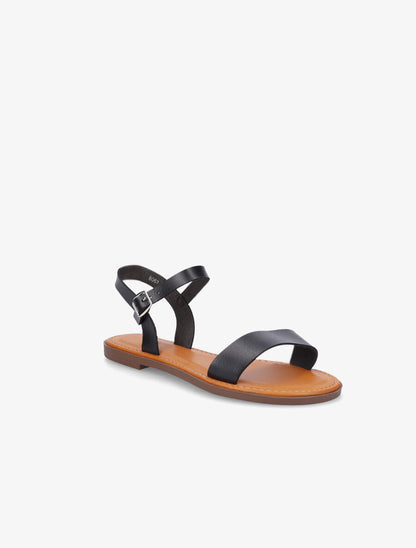 Nu-pieds plats basiques - Noir - 2