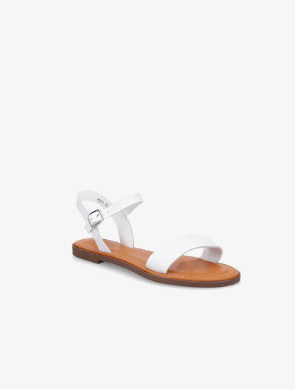 Nu-pieds plats basiques - Blanc - 2