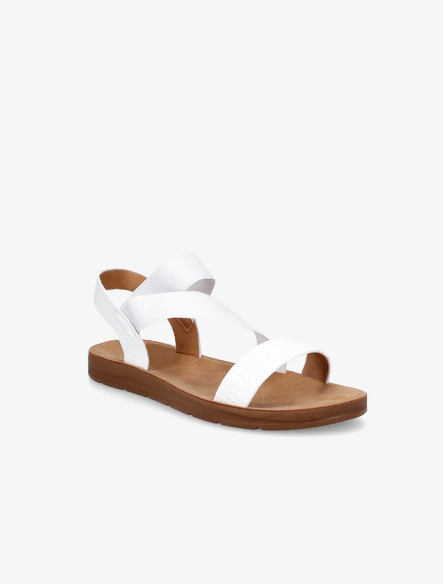 Nu-pieds élastiqués - Blanc - 2